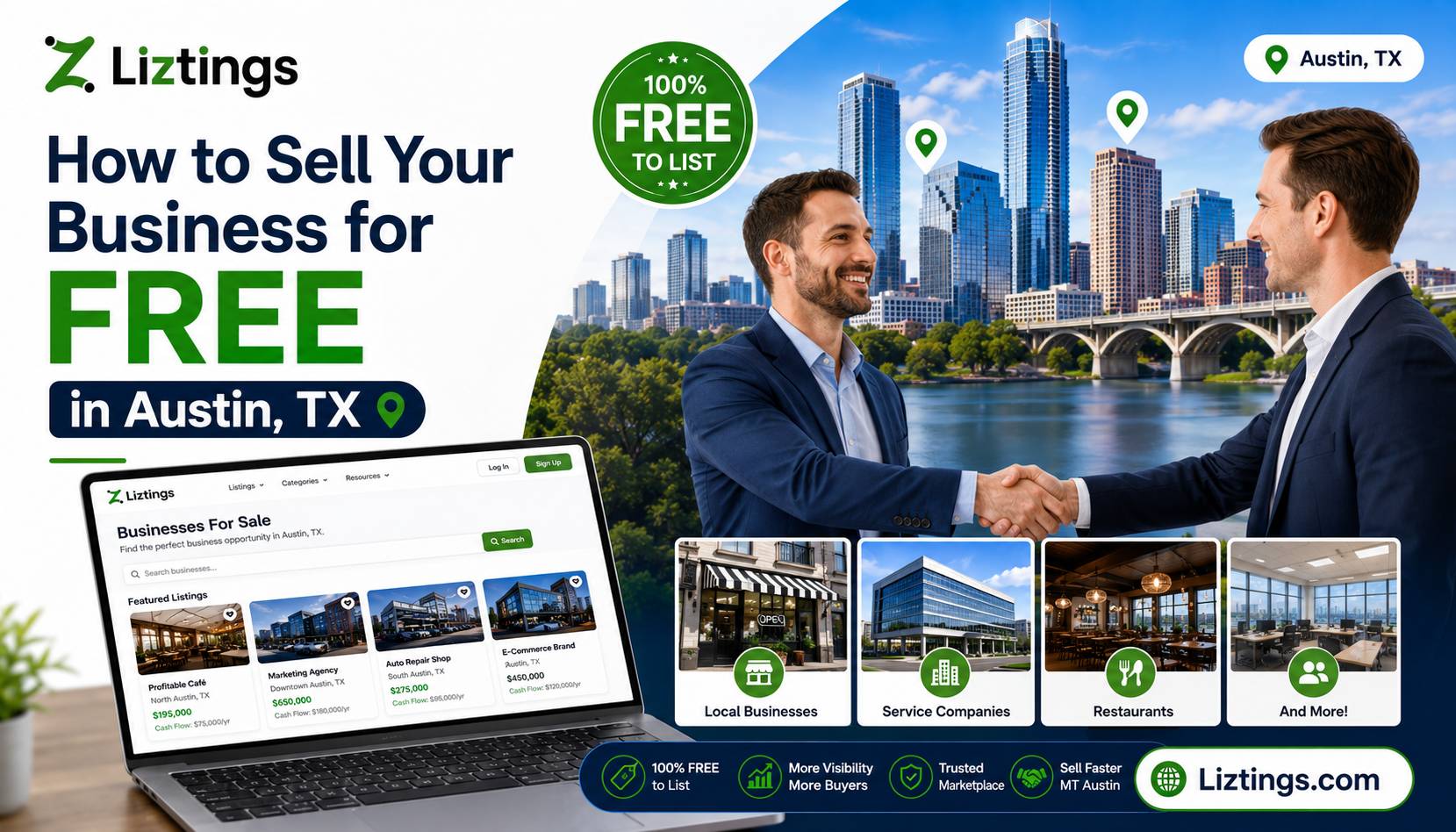 How to Sell Your Business for Free in Austin, TX